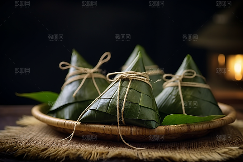 粽子小吃端午节摄影图