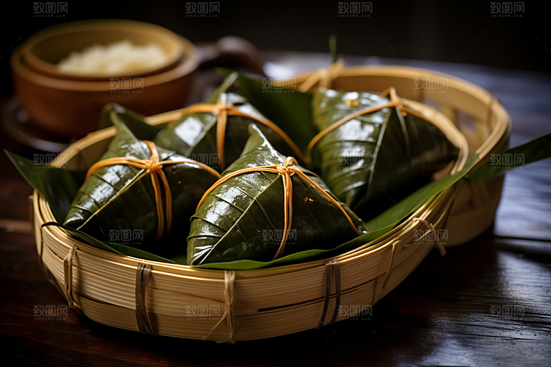 粽子高清小吃摄影图