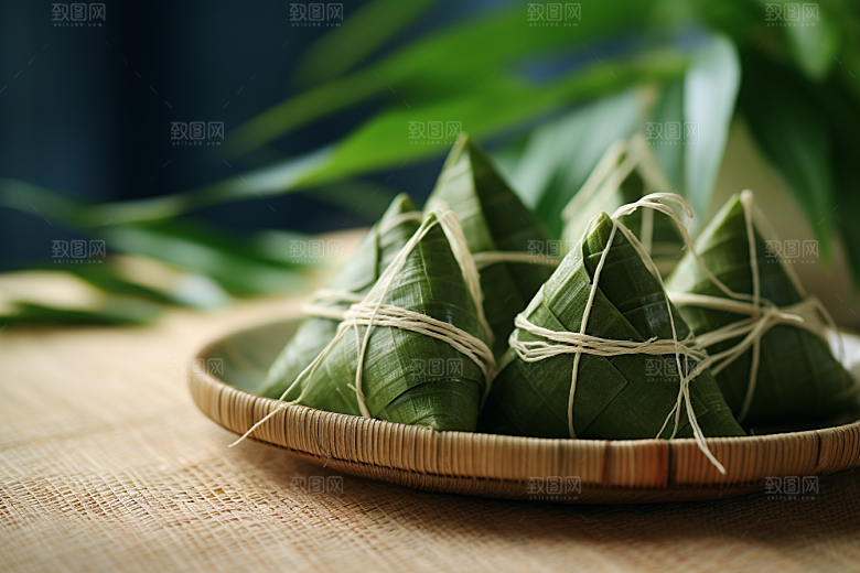 粽子包粽子小吃摄影图