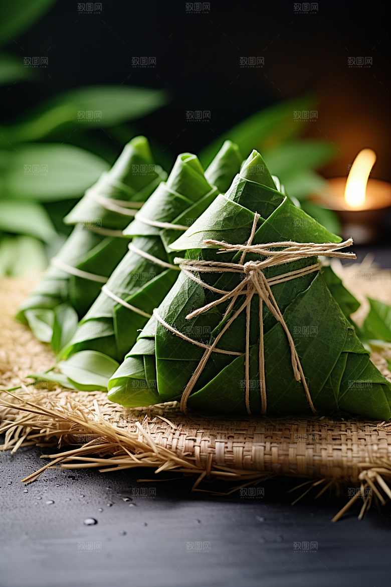 粽子包粽子自然摄影图