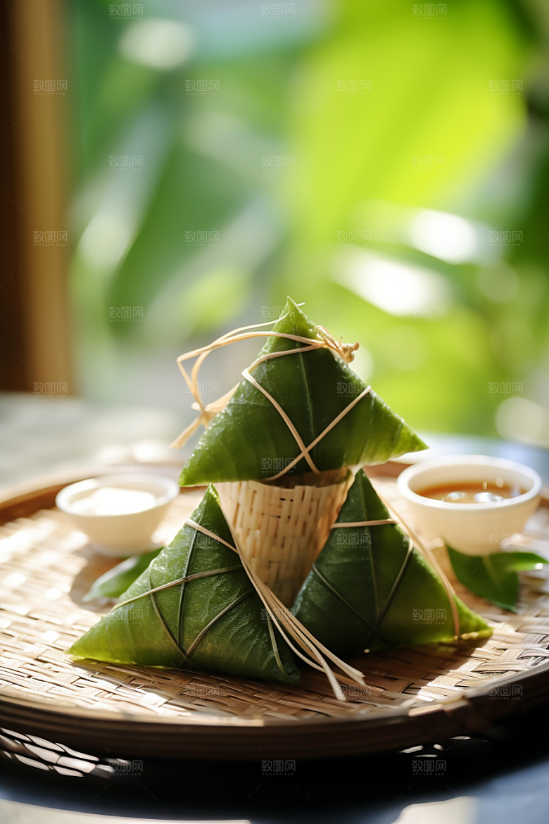 粽子美味端午节摄影图