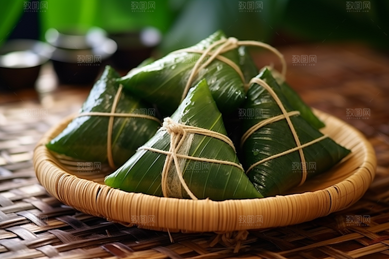 粽子节日节气美味摄影图