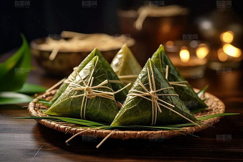 粽子节日节气传统美食摄影图
