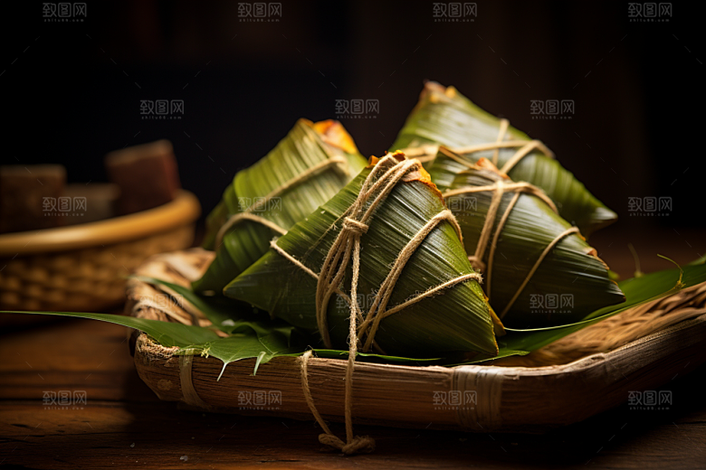 粽子传统美食端午节摄影图