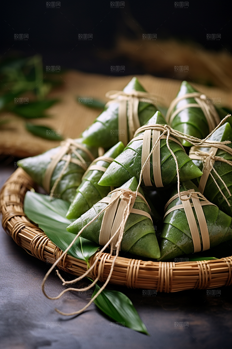 粽子自然小吃摄影图