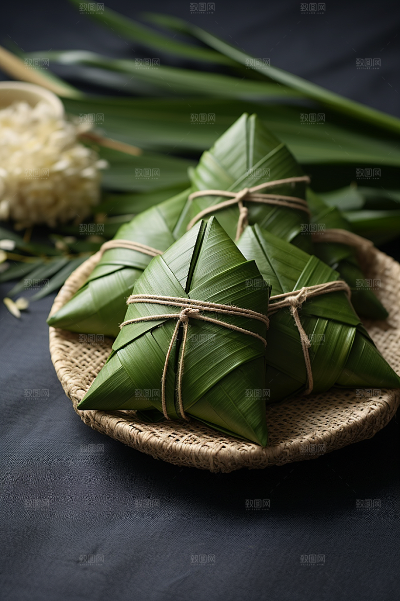 粽子自然传统美食摄影图