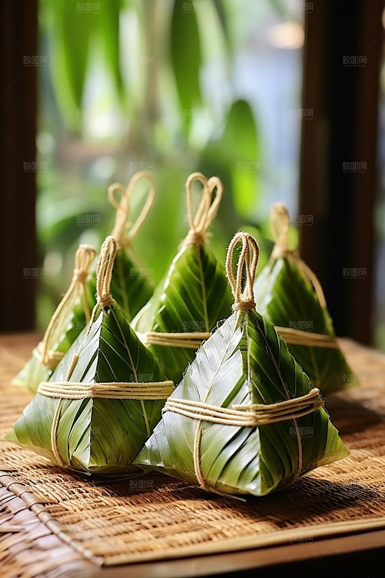 粽子包粽子高清摄影图
