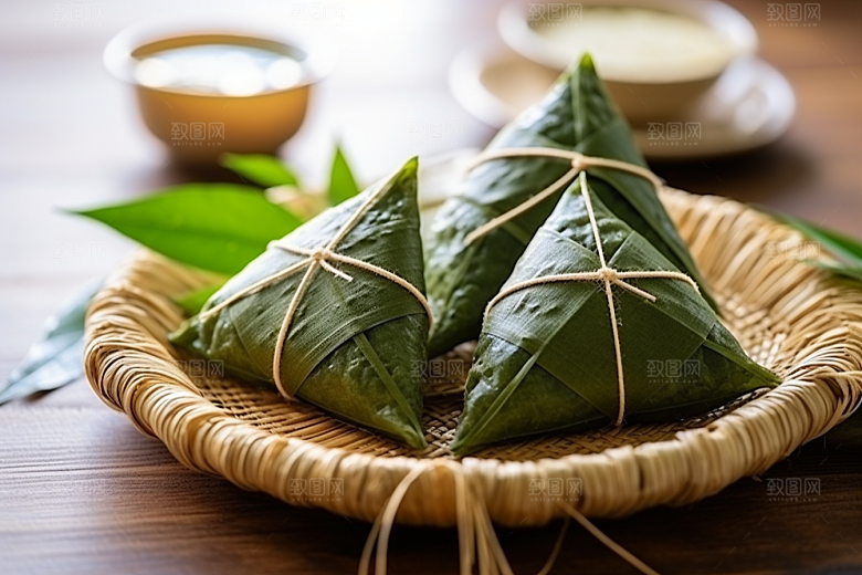 粽子端午节传统美食摄影图