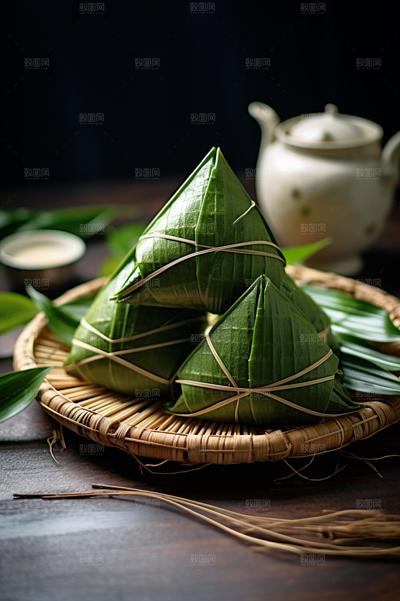 粽子包粽子自然摄影图