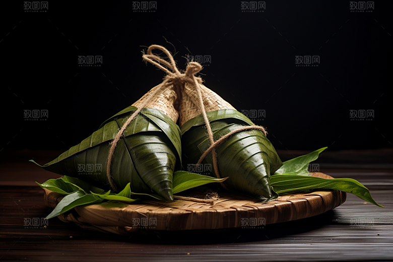 粽子美味小吃摄影图