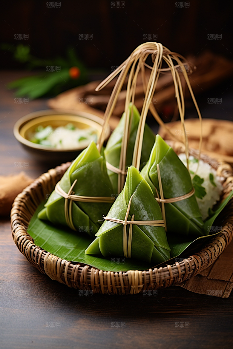 粽子传统美食端午节摄影图
