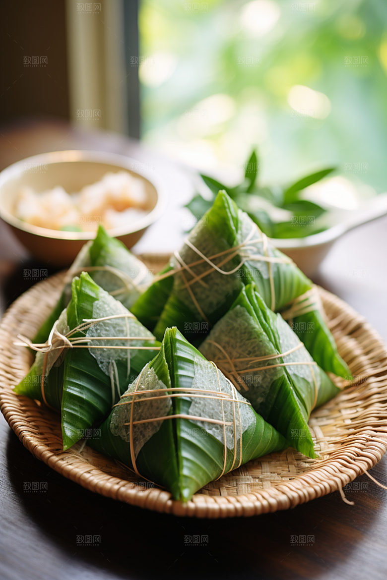 粽子美味小吃摄影图