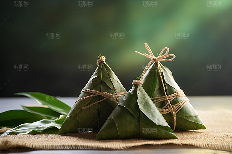 粽子美味小吃摄影图