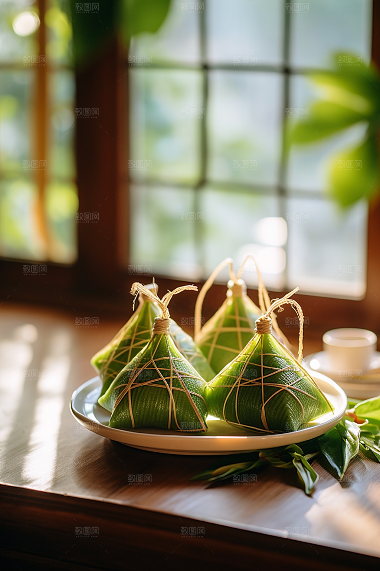 粽子端午节传统美食摄影图