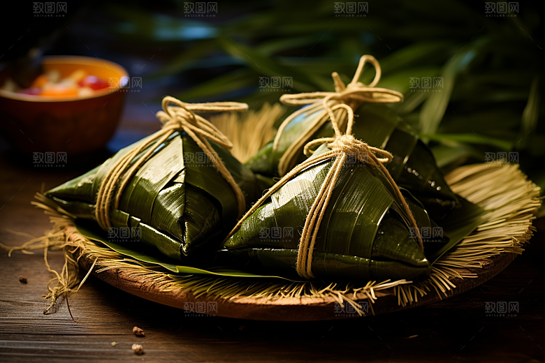 粽子高清小吃摄影图