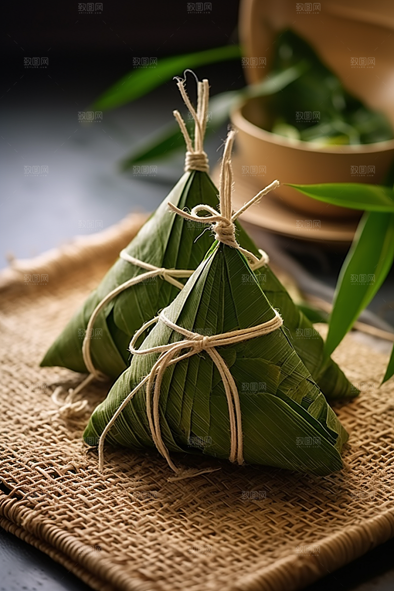 粽子小吃端午节摄影图
