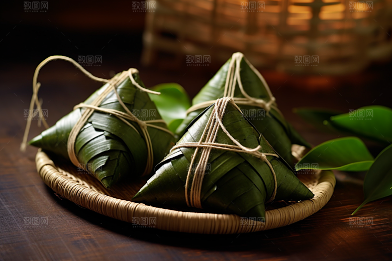 粽子传统美食高清摄影图