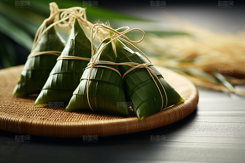 粽子端午节传统美食摄影图
