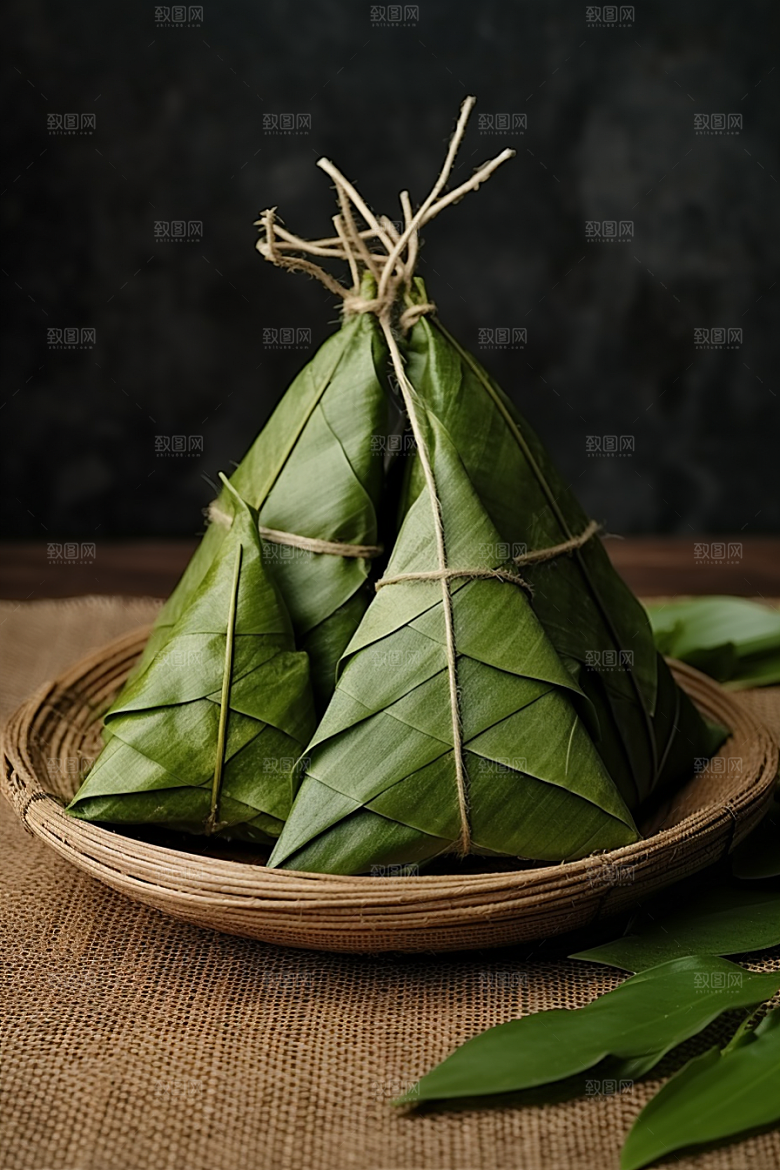 粽子传统美食节日节气摄影图