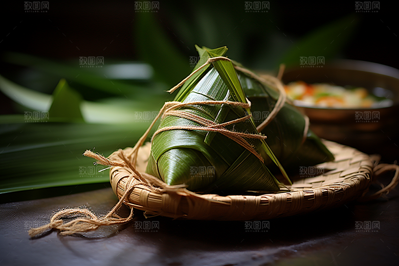 粽子小吃自然摄影图