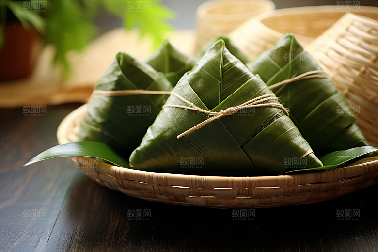 粽子高清传统美食摄影图
