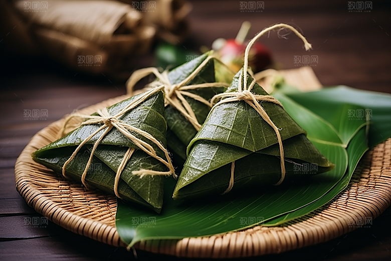 粽子包粽子高清摄影图