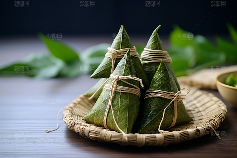 粽子传统美食节日节气摄影图