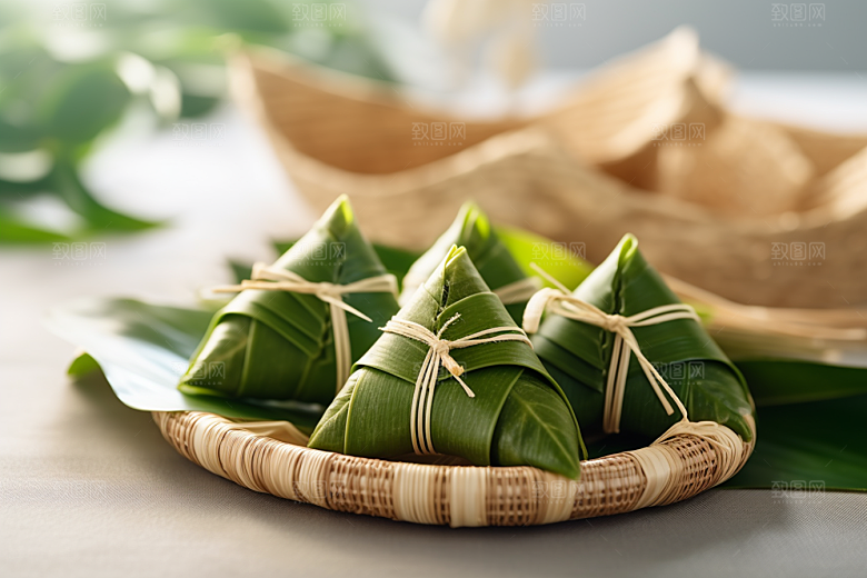 粽子小吃节日节气摄影图