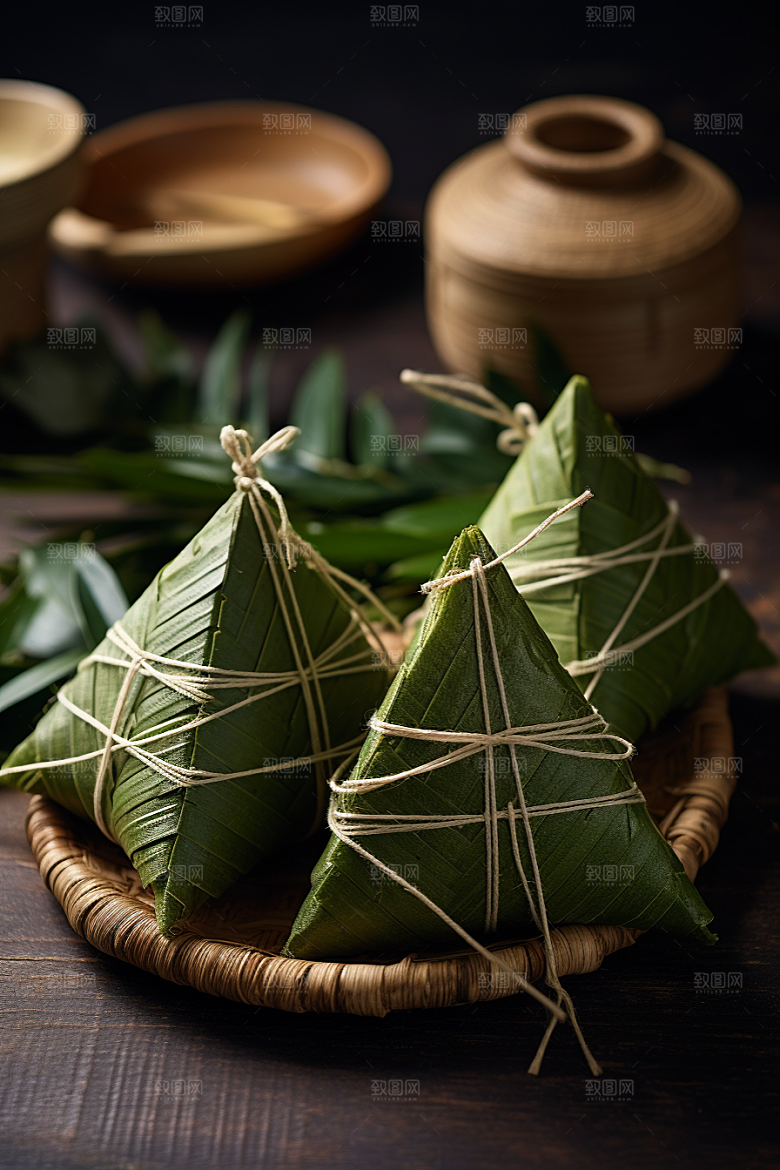 粽子端午节自然摄影图