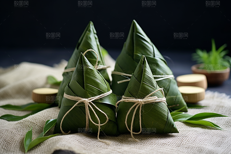 粽子传统美食高清摄影图