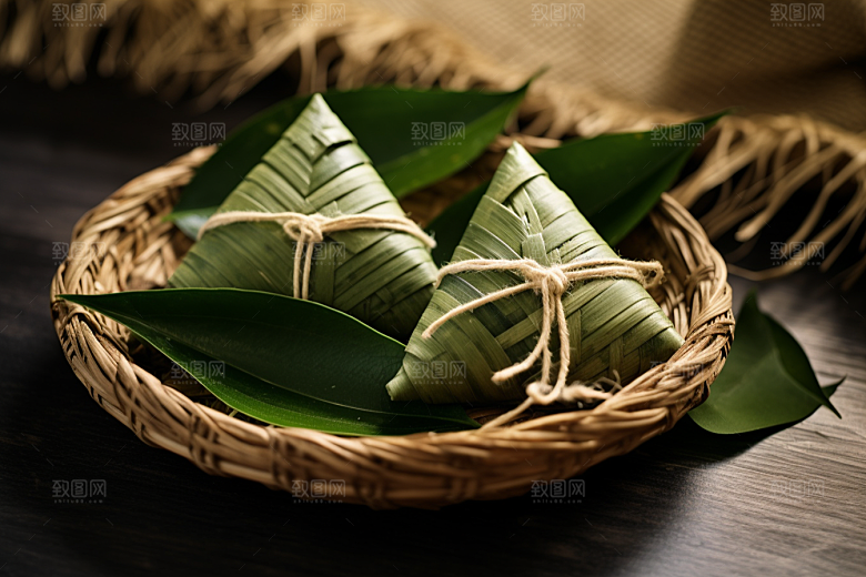 粽子包粽子高清摄影图