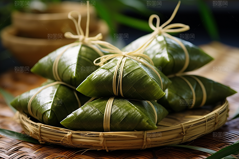 粽子美味传统美食摄影图