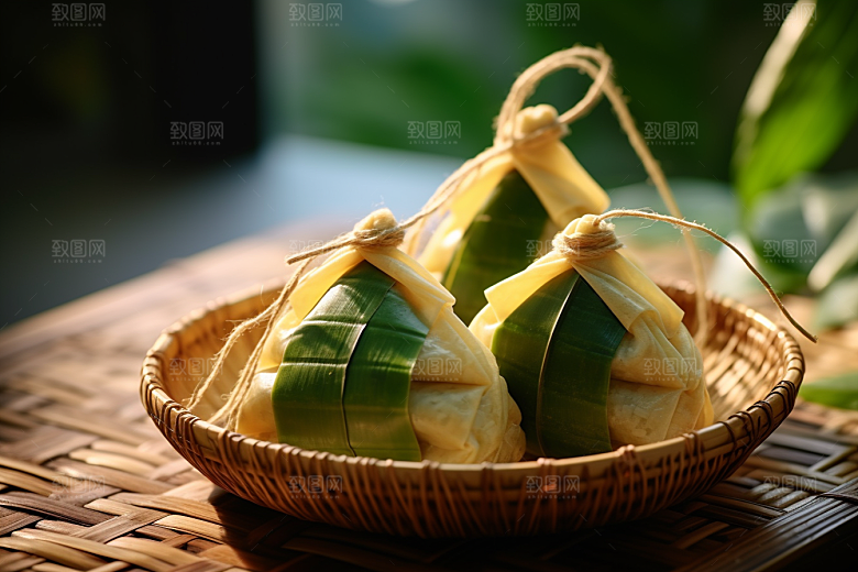 粽子包粽子高清摄影图