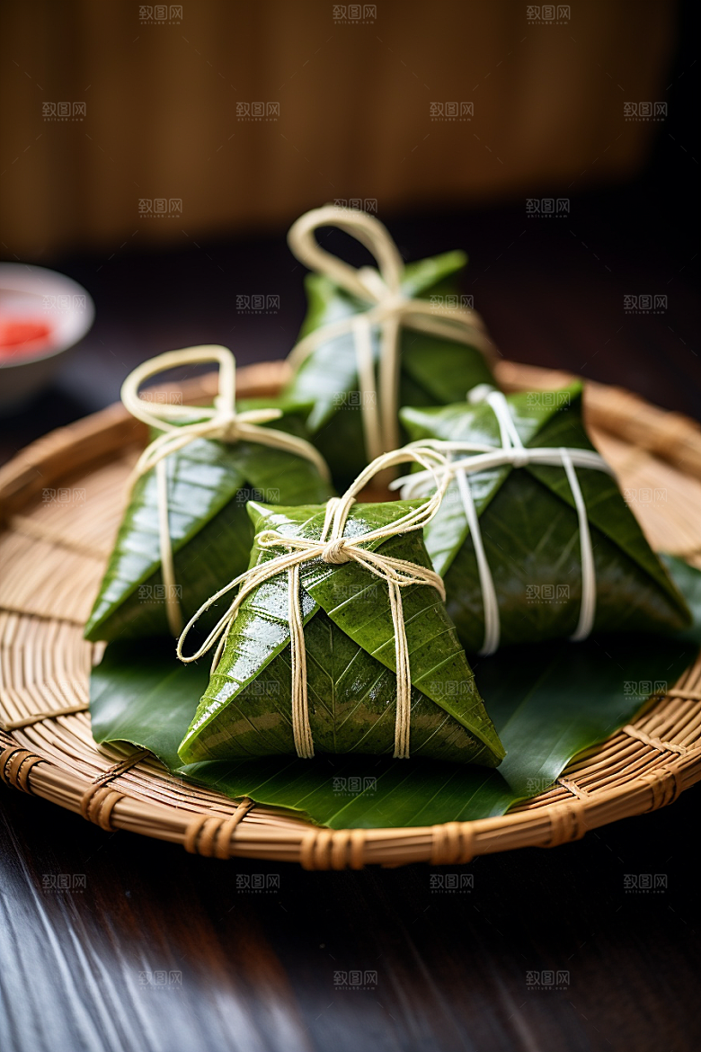 粽子自然包粽子摄影图