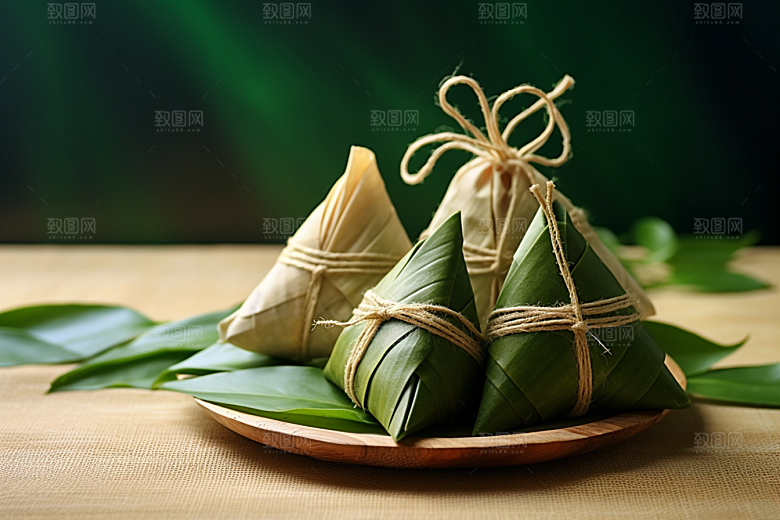 粽子包粽子高清摄影图