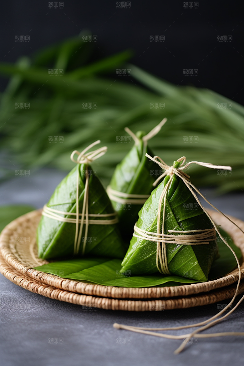 粽子美味传统美食摄影图