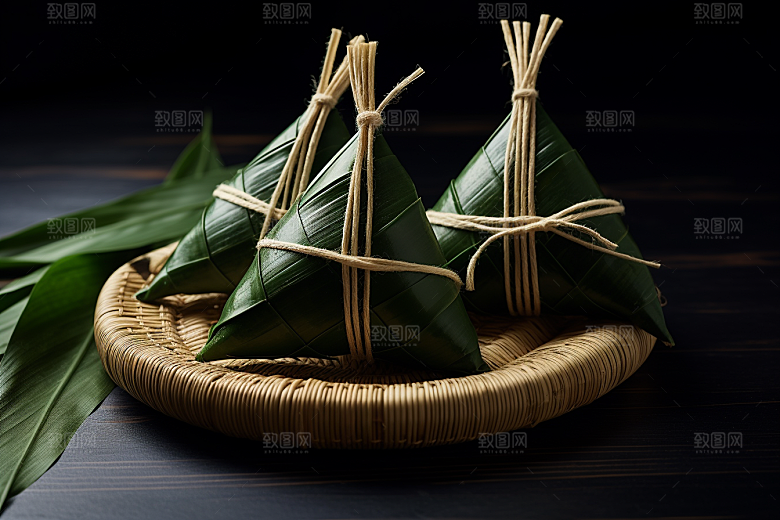 粽子高清美味摄影图