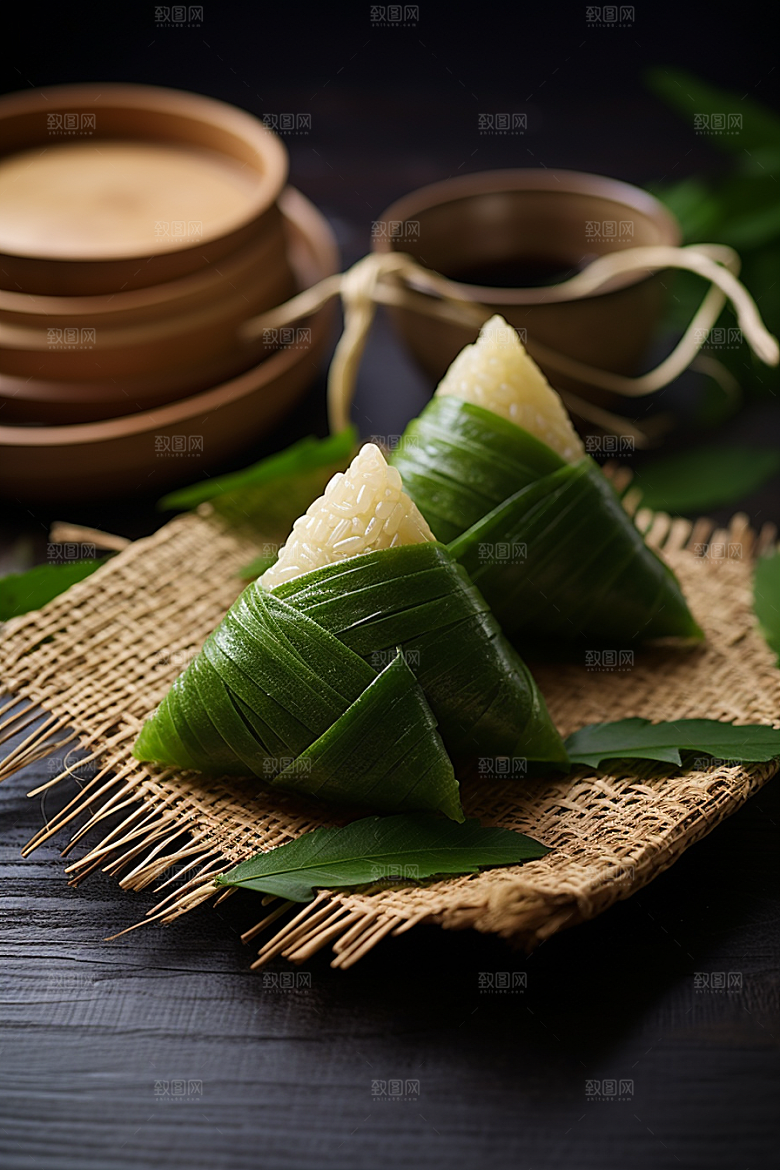 粽子包粽子高清摄影图