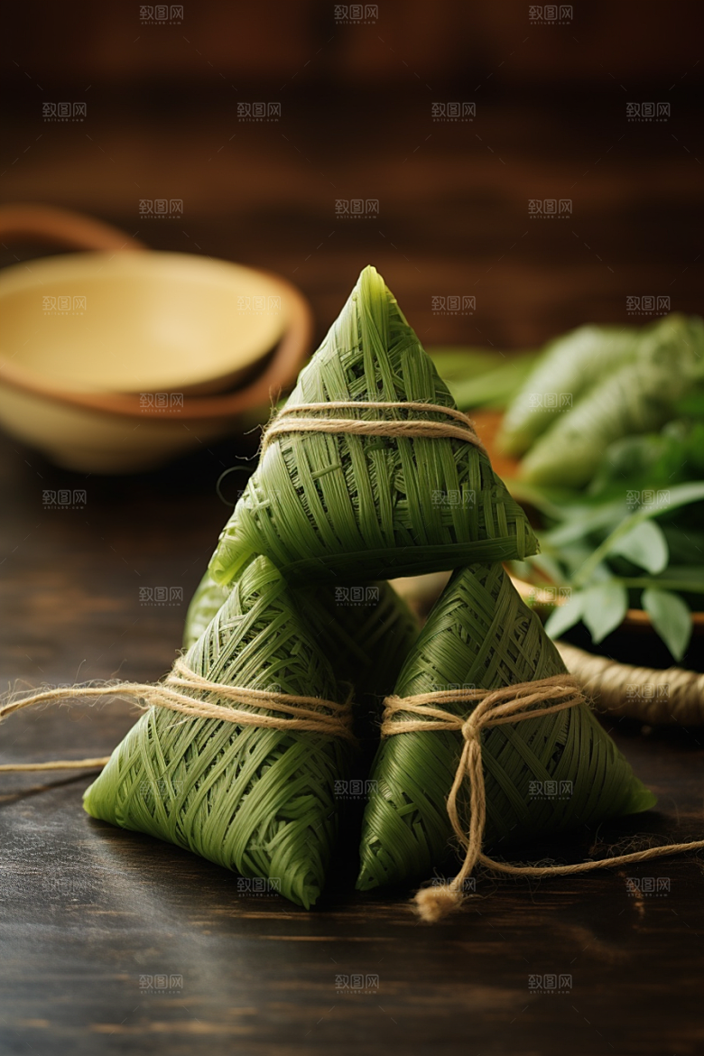 粽子小吃节日节气摄影图