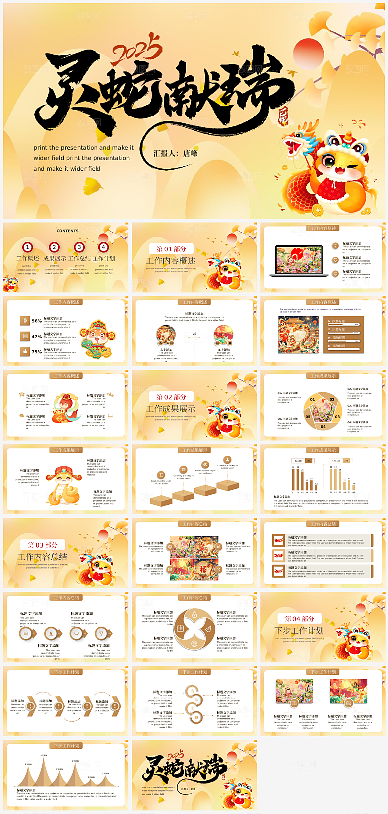 蛇年新年主题策划方案通用模板PPT