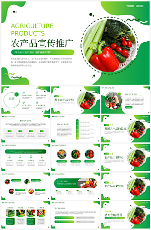 农业产品介绍营销宣传绿色食品推广PPT