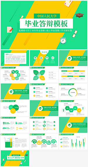 学生毕业答辩通用模板PPT