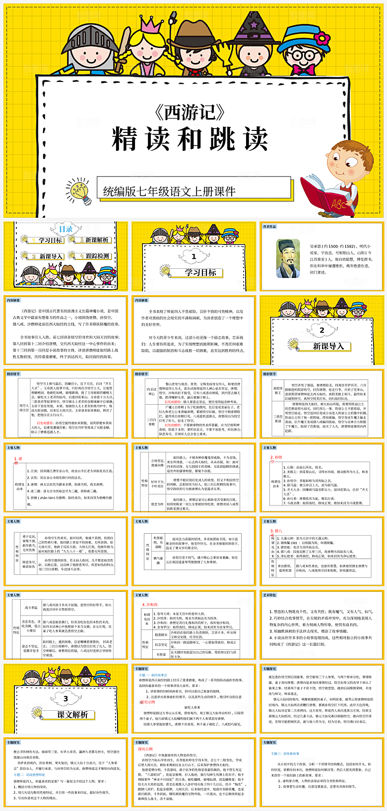 创意四大名著西游记主题PPT