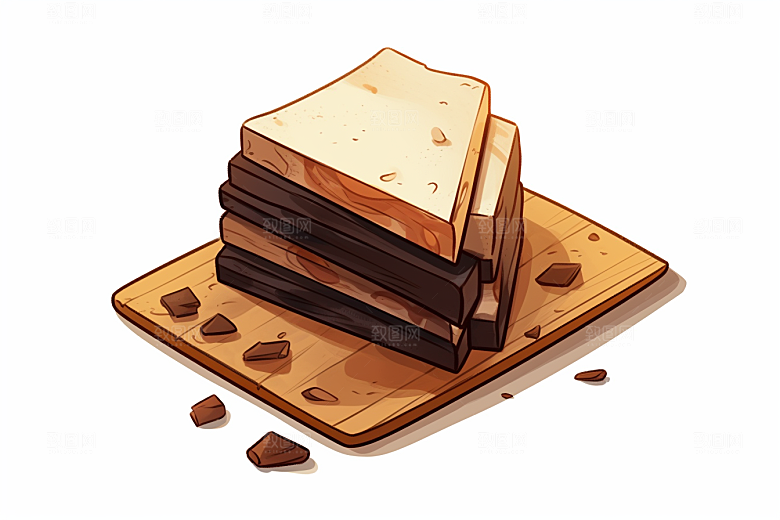 阿胶美味保健品插画