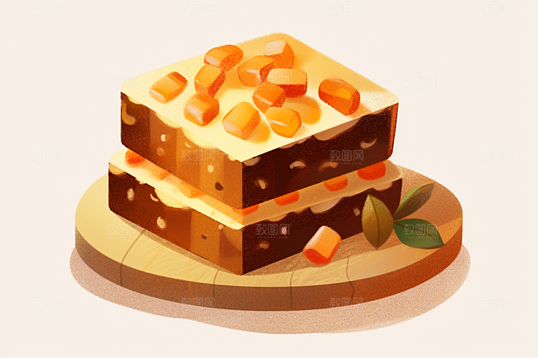阿胶美容养颜插画