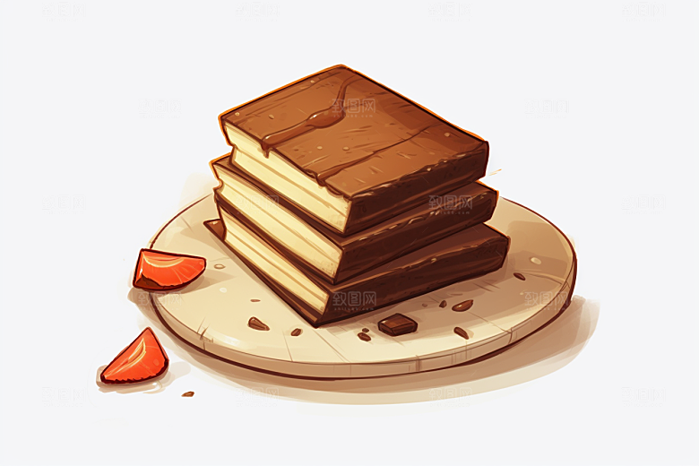 阿胶食疗美食插画