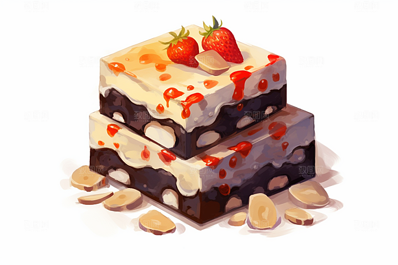 阿胶健康美味插画