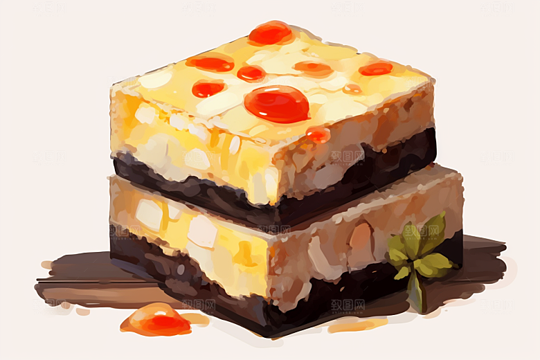 阿胶养颜美容插画