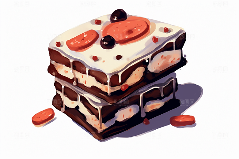 阿胶食疗美味插画