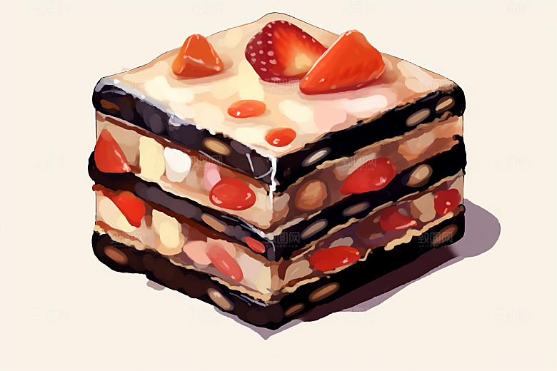 阿胶食疗养颜插画